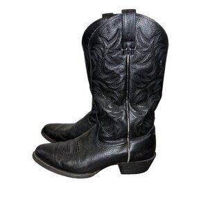 Ariat Men's Heritage Cowboy Western Boots Black Leather  Size 11.5D